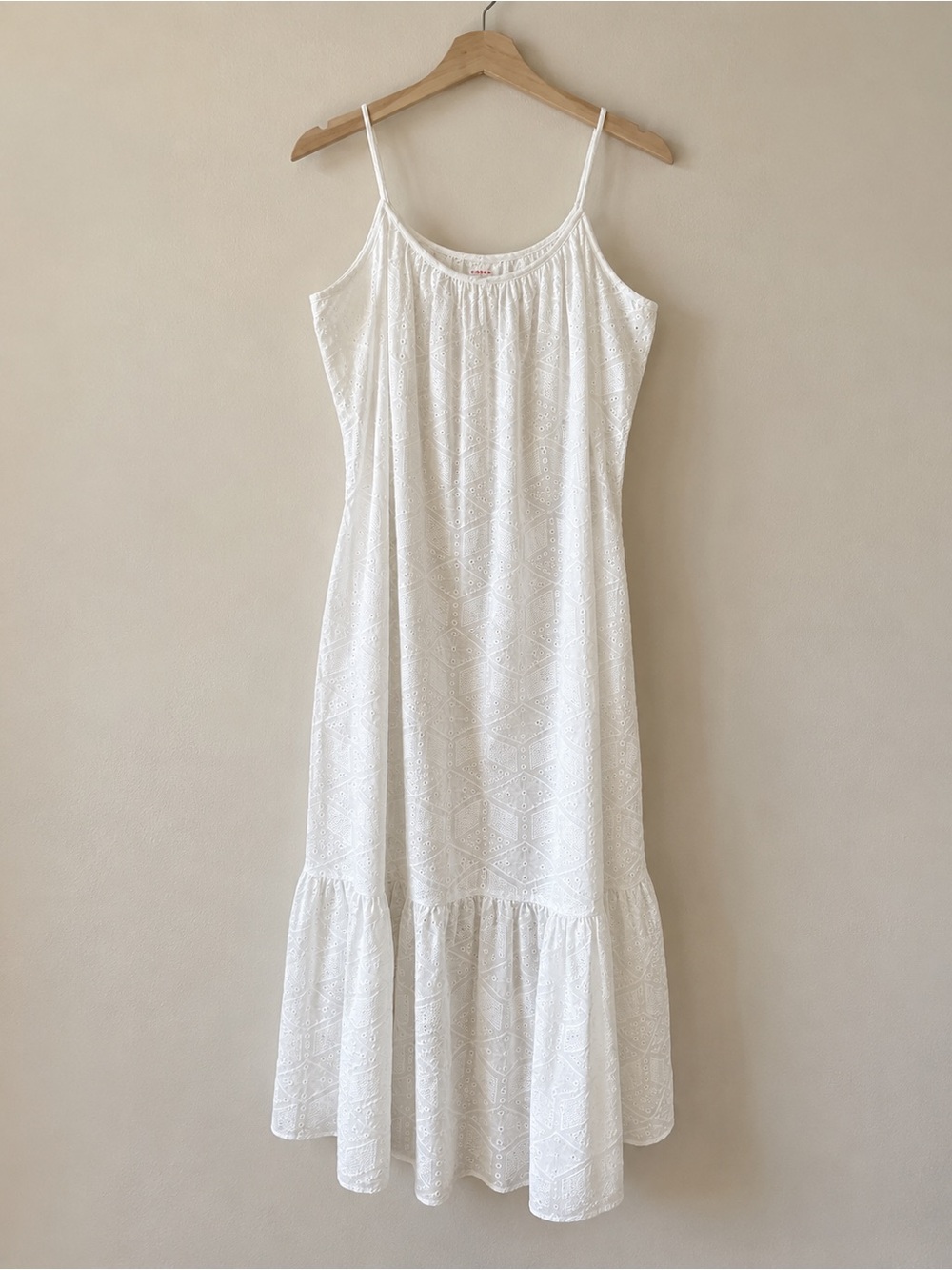 Xirena White Eyelet Cotton Maxi Dress Size M